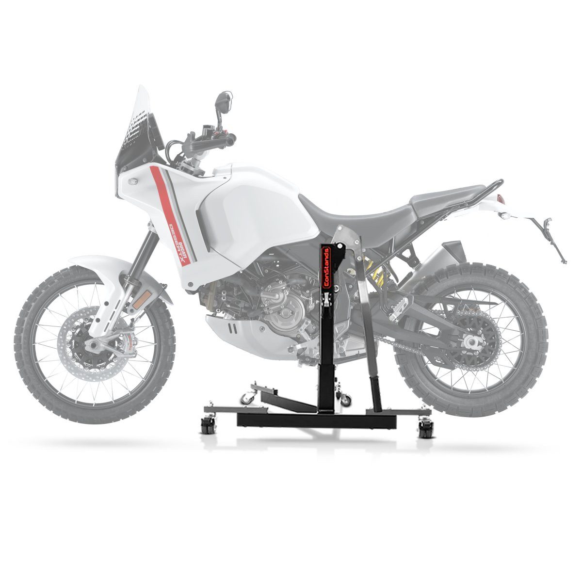 ConStands Motorradheber CS Power Evo-Zentralständer für Ducati Desert X 22-25 Grau