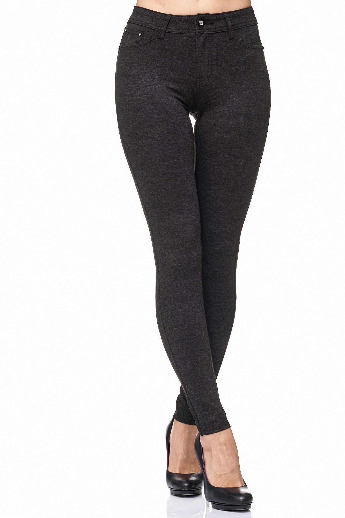 Elara Skinny-fit-Jeans Elara Damen Stretch Hose günstig online kaufen