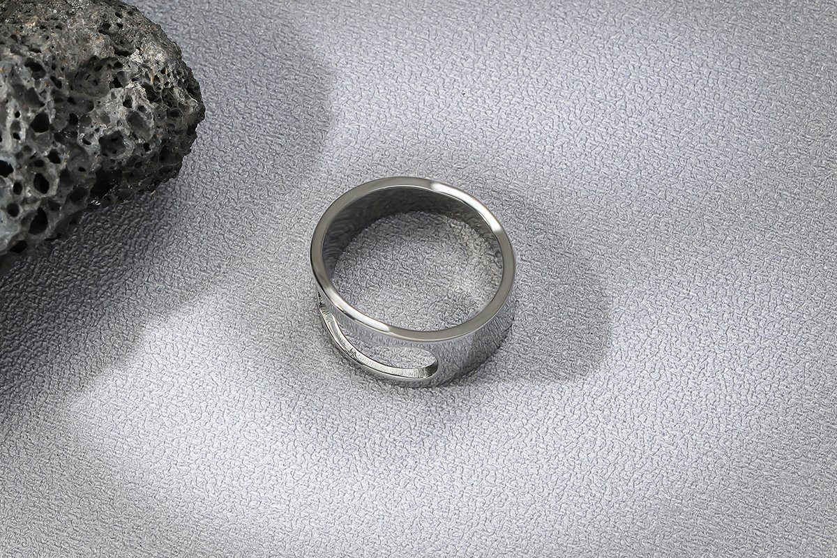 Edelstahl robustem Fingerring Flaschenöffner Schmuck Eyecatcher Ring, Kapselheber, Flaschenöffner Handwerker Ring aus