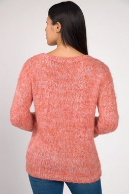 Gina Laura Strickpullover Pullover Grobstrick Rundhals Langarm