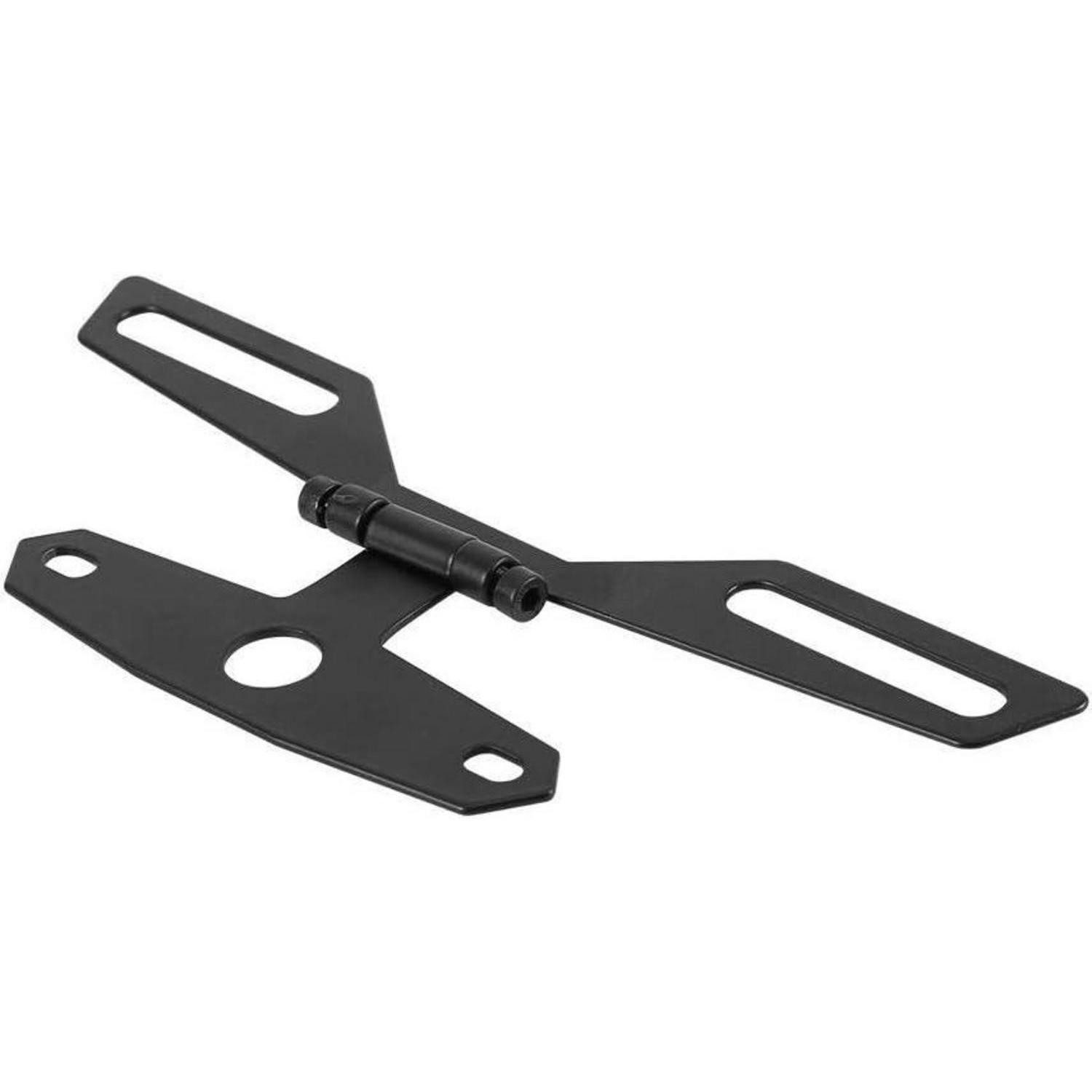 LuxusKollektion Kennzeichenhalter Kennzeichenhalter klappbar Aluminium einstellbar Rücklichthalter