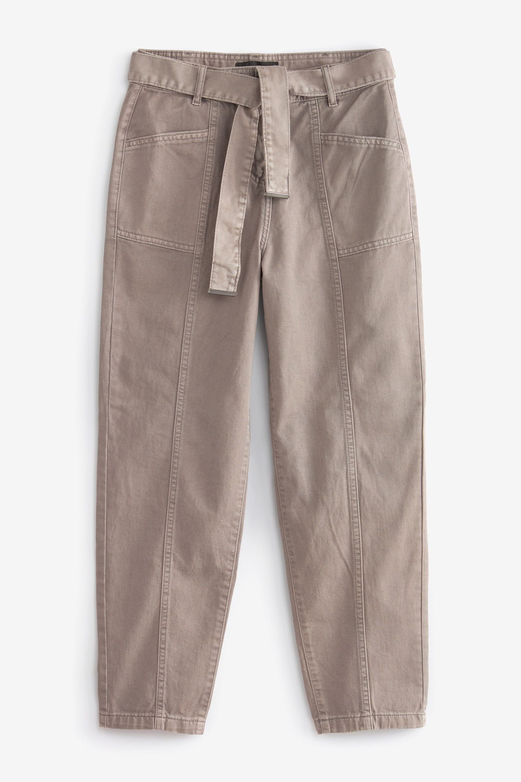 Stoffhose Legere Hose mit Gürtel