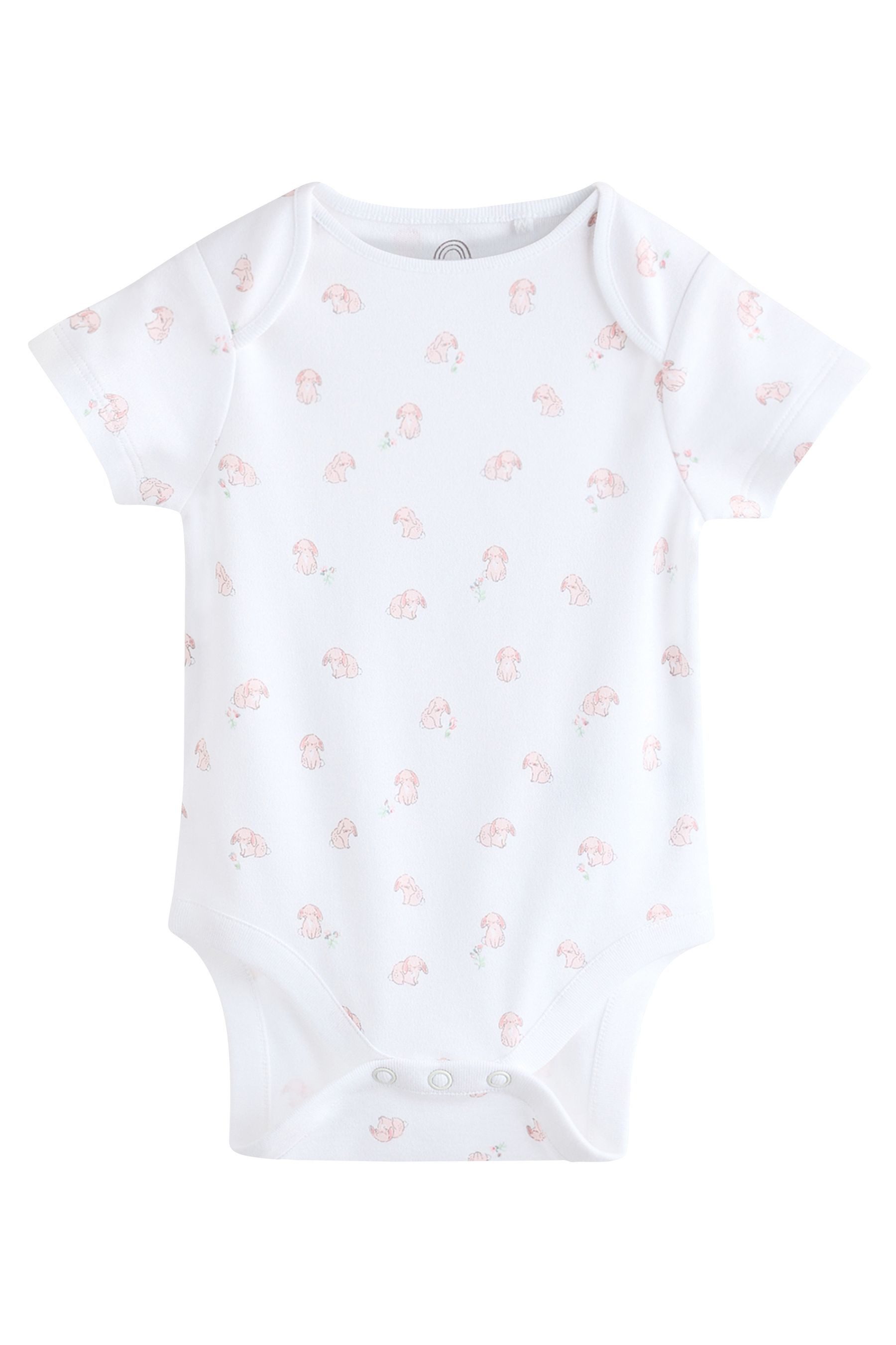 Next Kurzarmbody Kurzärmelige Strampler, 7er-Pack – 7er-Pack (7-tlg)