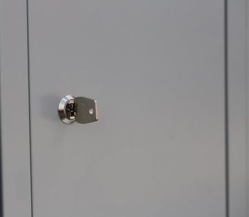 Steelboxx Fächerschrank 10 Fächer Schließfachgarderobe Garderobe mittig Umkleideschrank werden