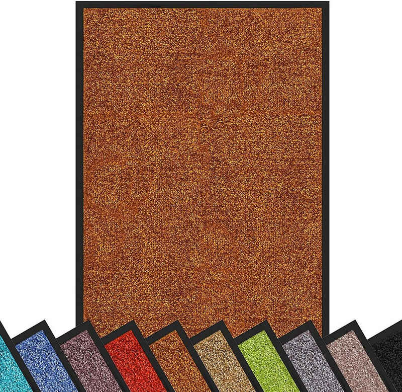 Fußmatte »Rhine, waschbare & leistungsstarke Fußmatte, Sauberlaufmatte mit Rutschfester Rückseite«, Color Your Life, rechteckig, Höhe: 6 mm, Erhältlich in vielen Größen