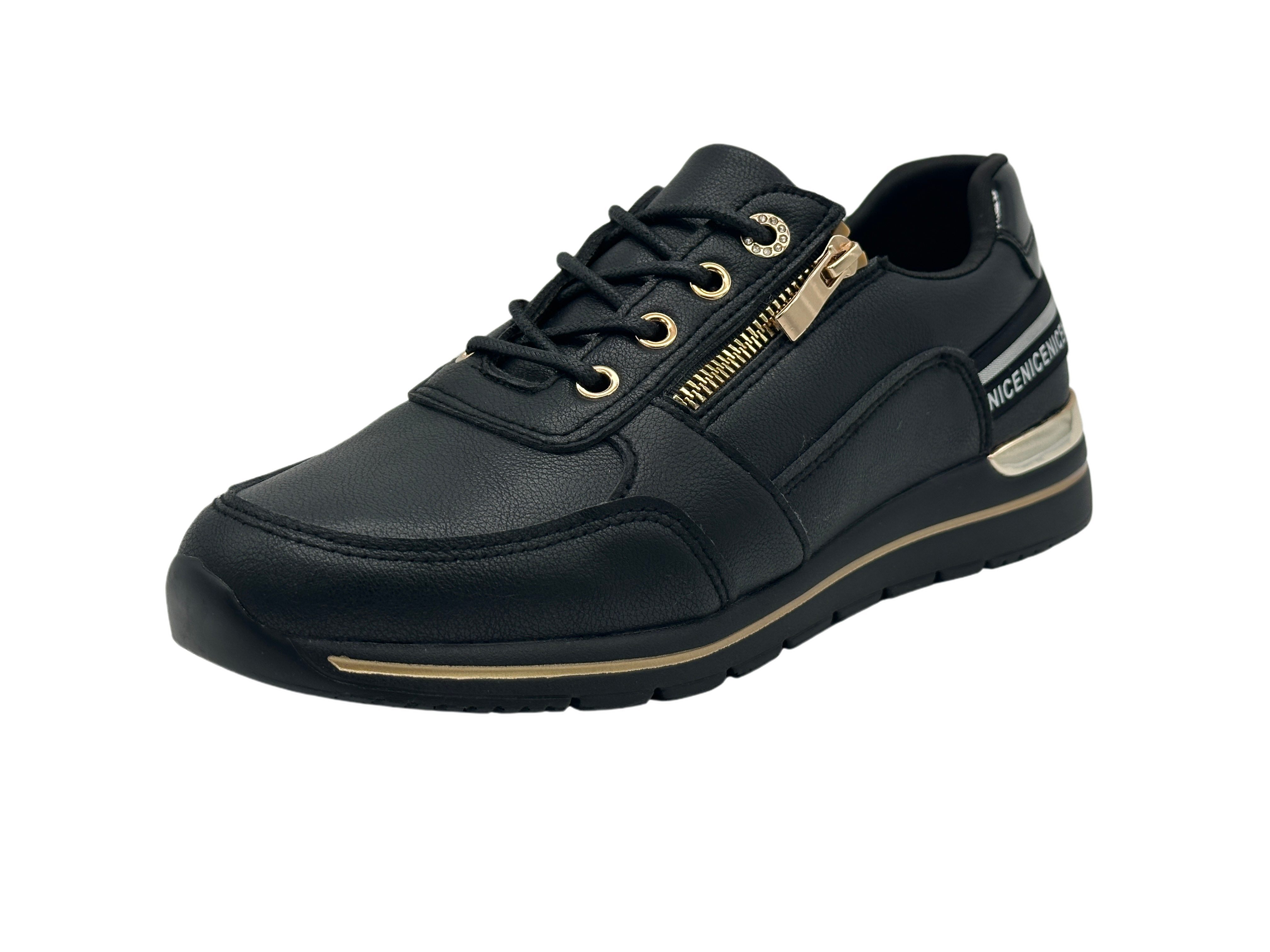 Nowaland Damen Freizeitschuhe Leichter Plateau-Schuh Sneaker Leicht, Pflegeleicht, Komfortabel – Bild 2 von 5