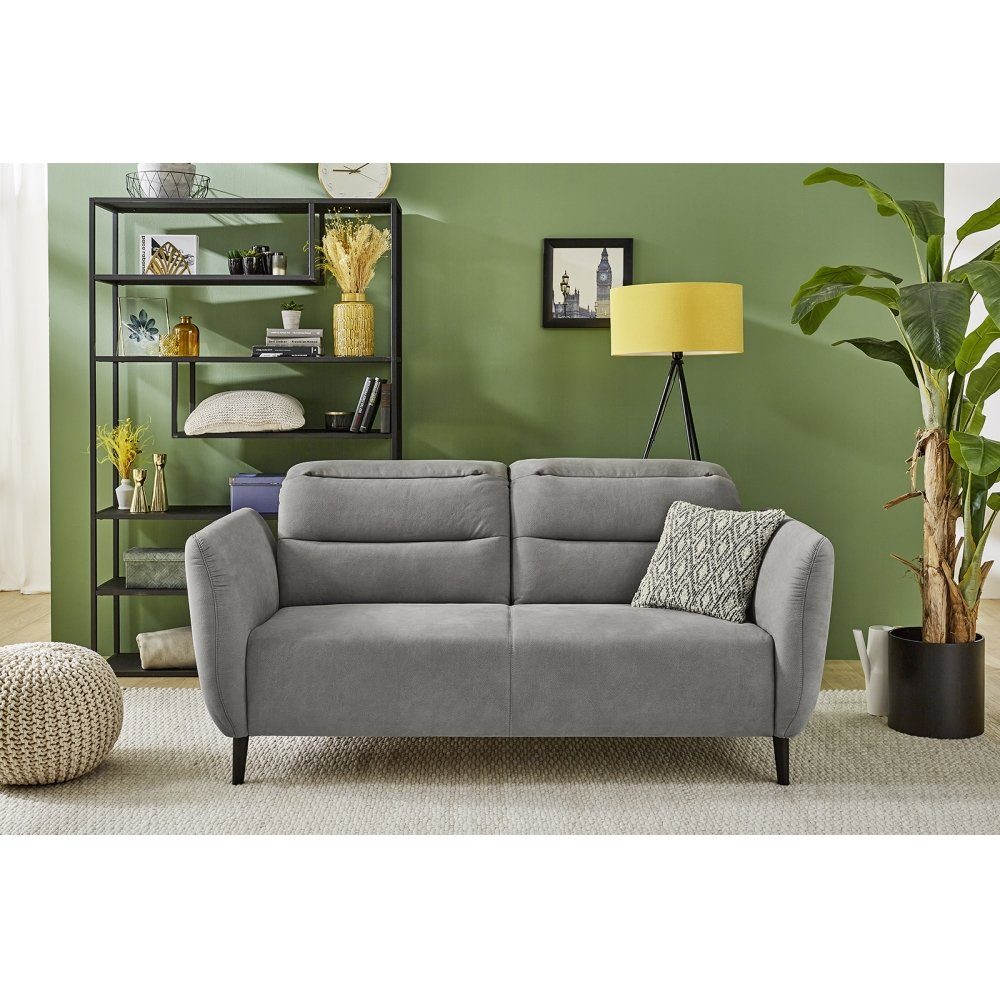 JOB 2-Sitzer Sofa 2-Sitzer FERDI Couch in Grau ca. 189 x 88 x 103 cm | Einzelsofas