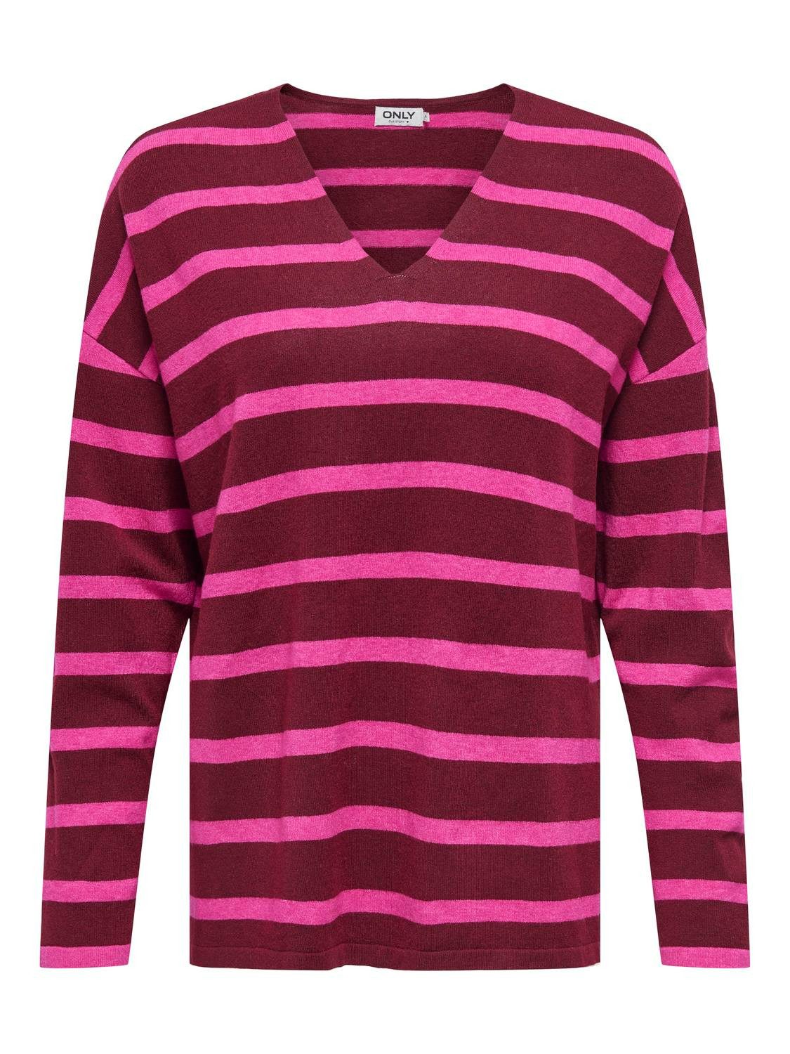 ONLY Strickpullover ONLAMALIO LIFE LS V-NECK günstig online kaufen