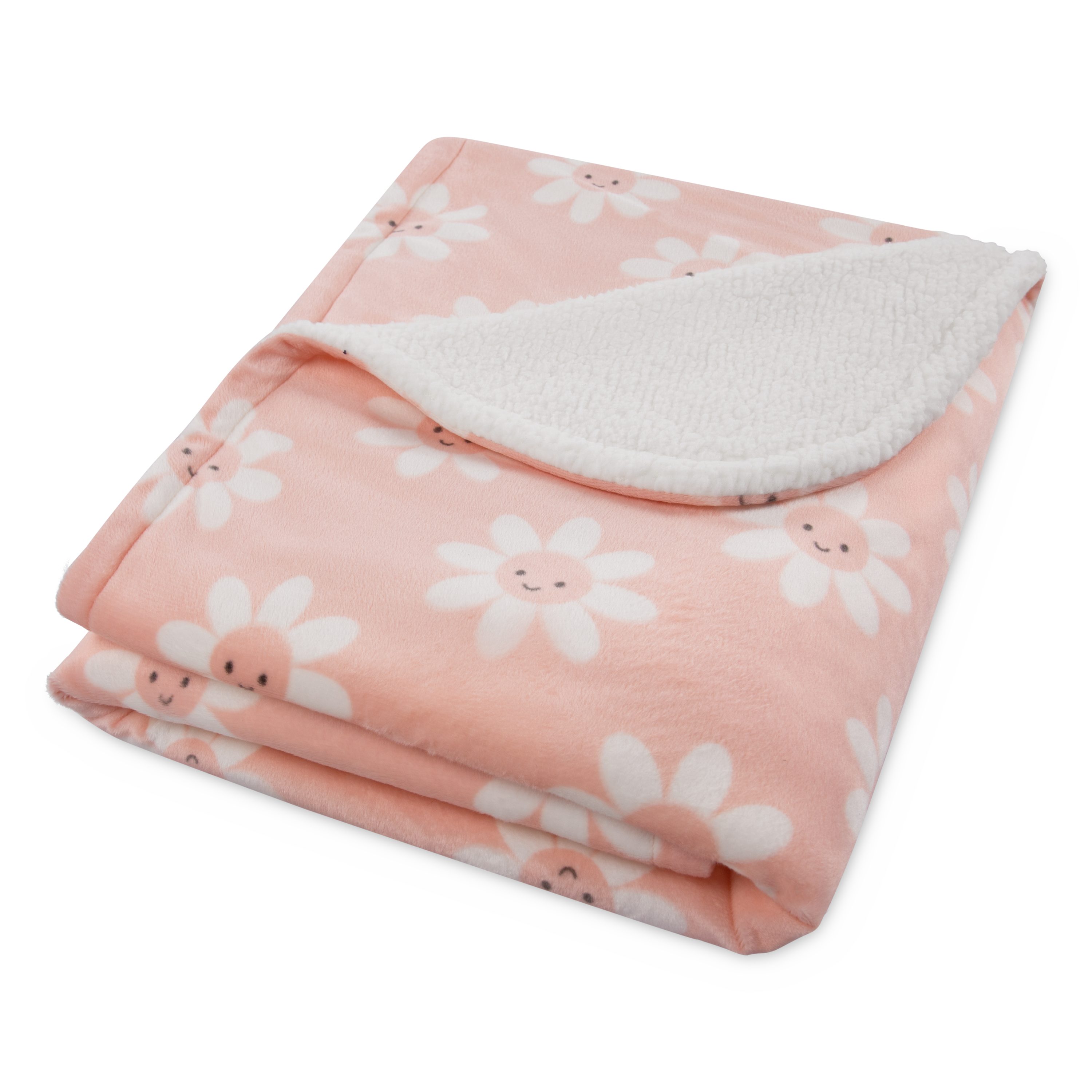 Babydecke HGHG PLUSH BLANKET, HUGGIES babywear, supersoft, mit süßem Blumenmotiv