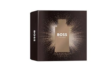 BOSS Eau de Parfum Hugo BOSS The Scent Geschenkset Parfum Kulturbeutel für Herren, 4-tlg., ideale Geschenk, Herren Parfüm EDT 50ml parfümiertes Duschgel 100 ml