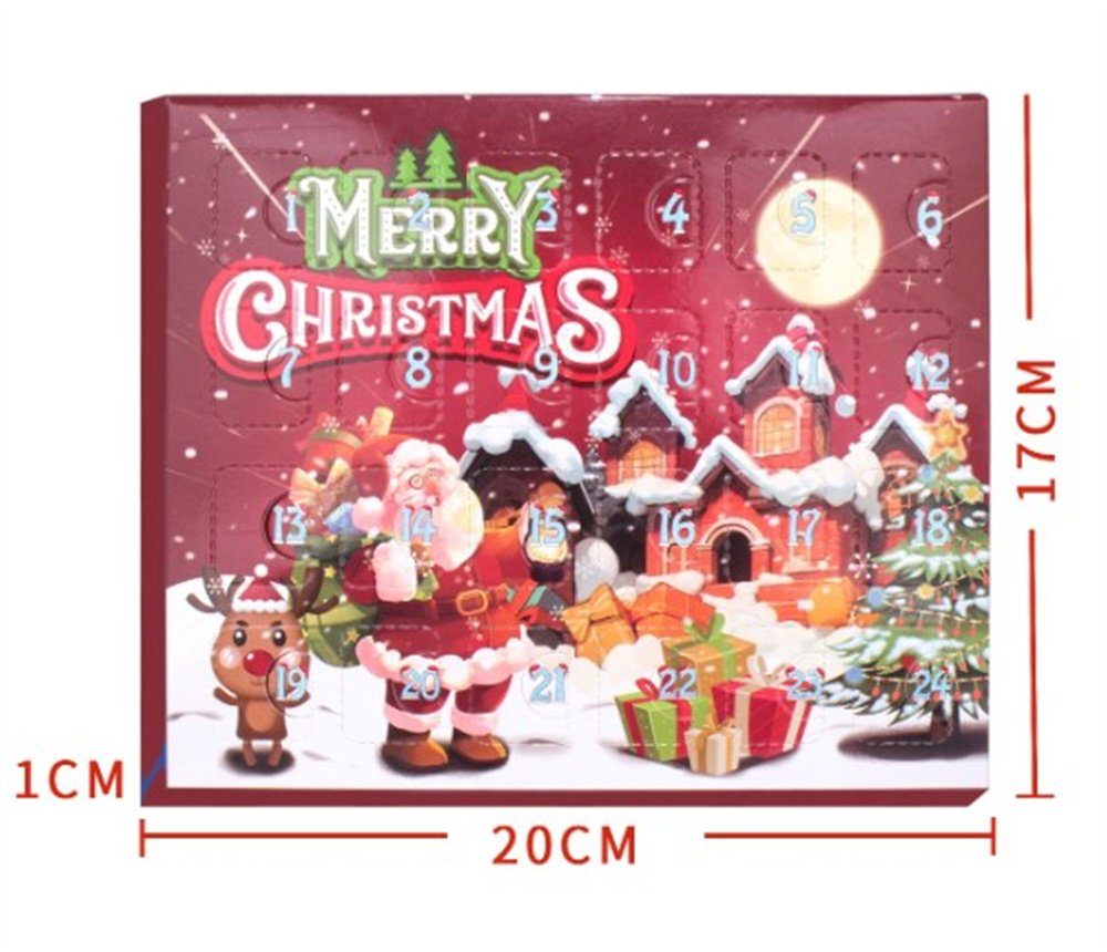 Geschenk Anhänger Adventskalender 24 Geschenk 2024 Stück Adventskalender (24-tlg), Weihnachts Dekorative Kinder Adventskalender für Weihnachten