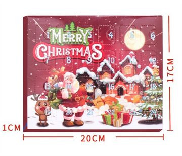 Dekorative Adventskalender Adventskalender 2024 Weihnachts Geschenk Anhänger 24 Stück (24-tlg), Adventskalender Weihnachten Geschenk für Kinder