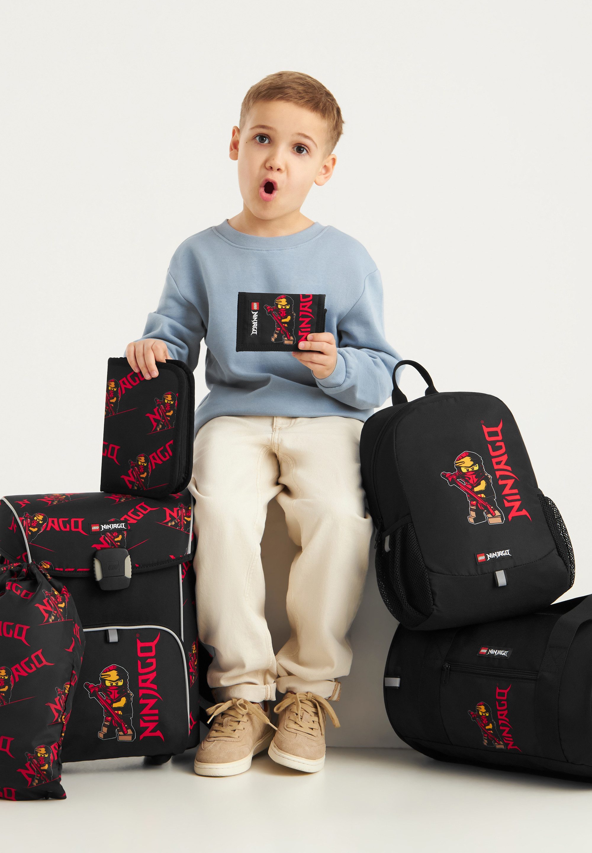 LEGO® Bags Schulranzen Starter Kit, Reflektoren an allen Seiten, Verstellbare Schultergurte