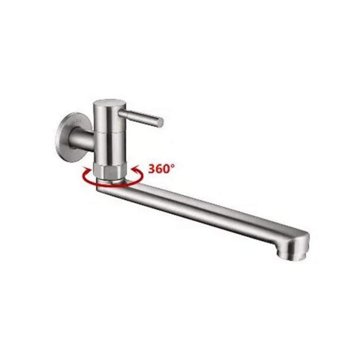 LuxusKollektion Küchenarmatur Küchenarmatur Kaltwasser Drahtzieherei 304 Edelstahl (1-St)