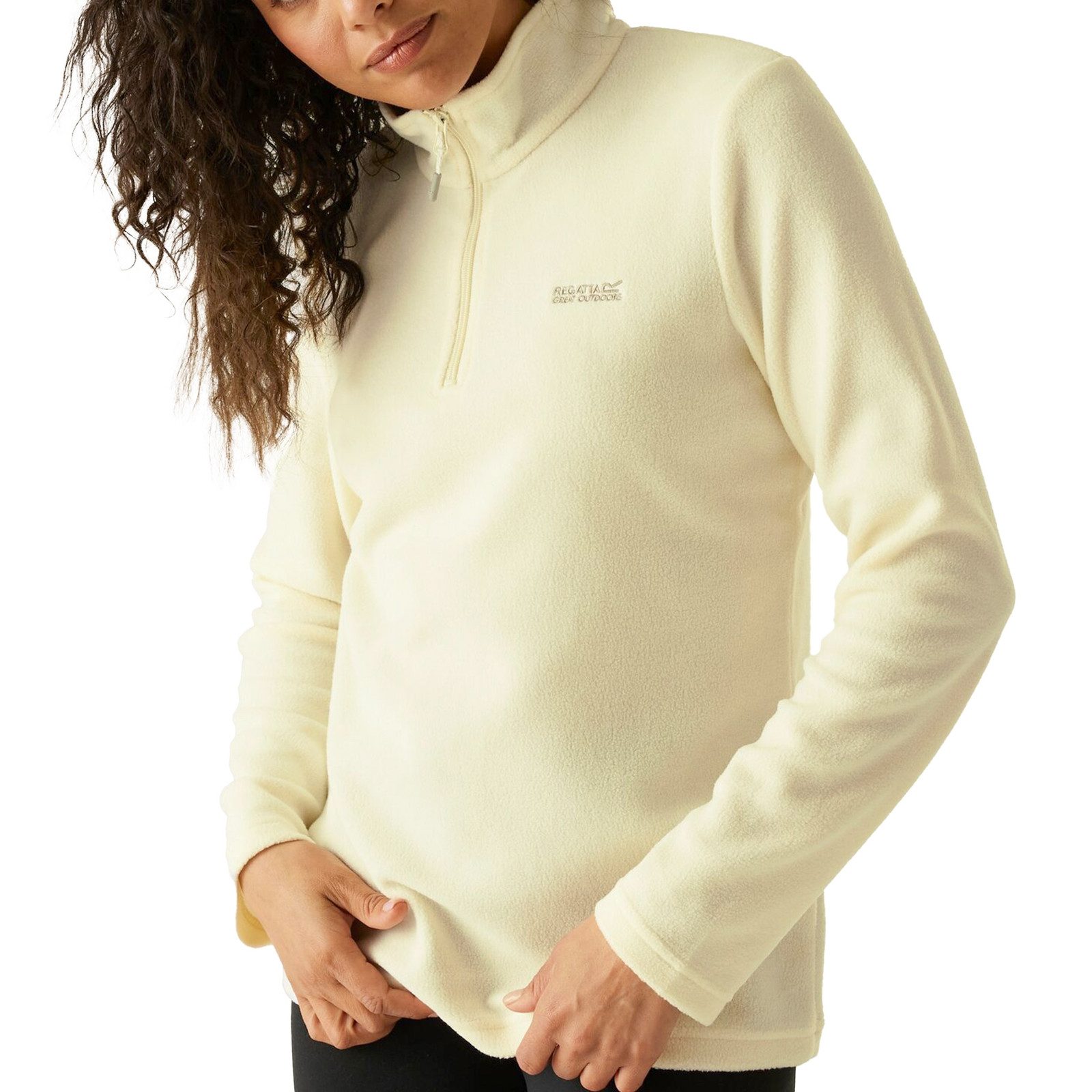 Regatta Stehkragenpullover Halfzip Sweethart mit Markenschriftzug auf der Vorderseite