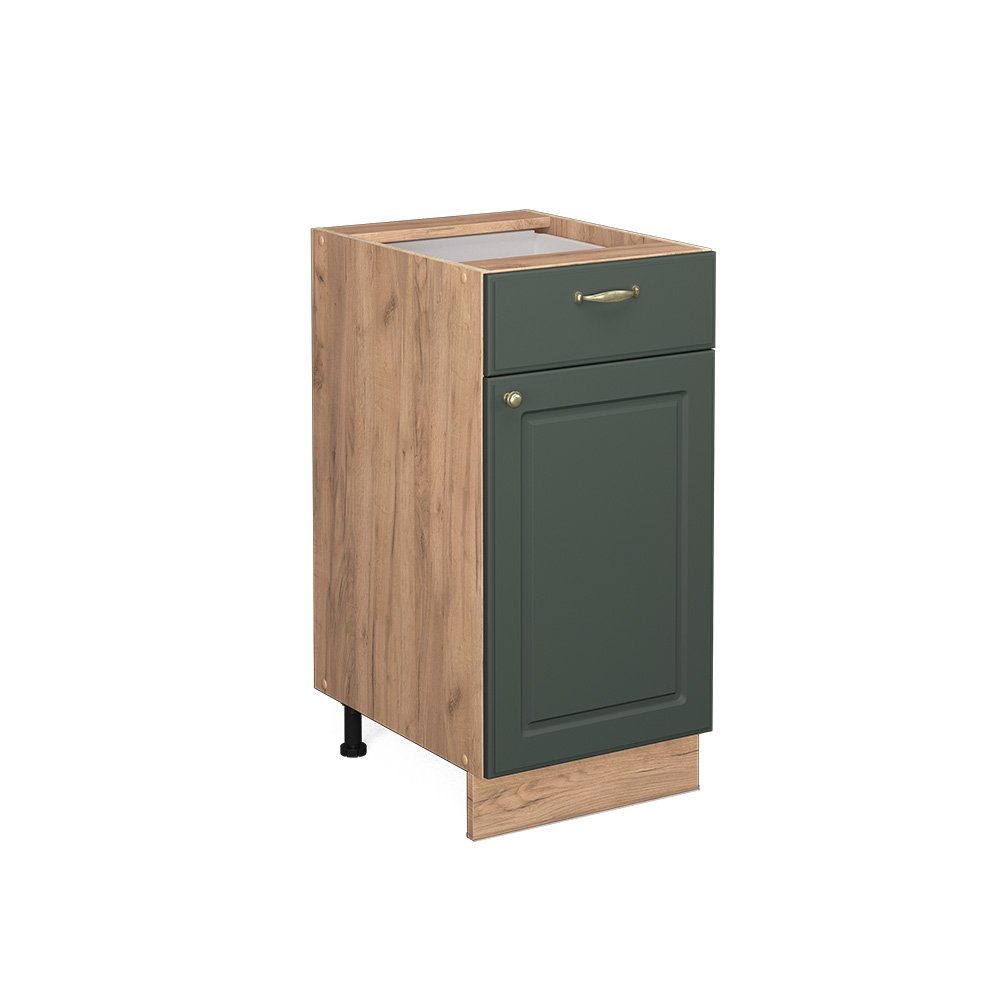 Vicco Unterschrank Fame-Line, Grün-Gold Landhaus/Eiche, 40 günstig online kaufen