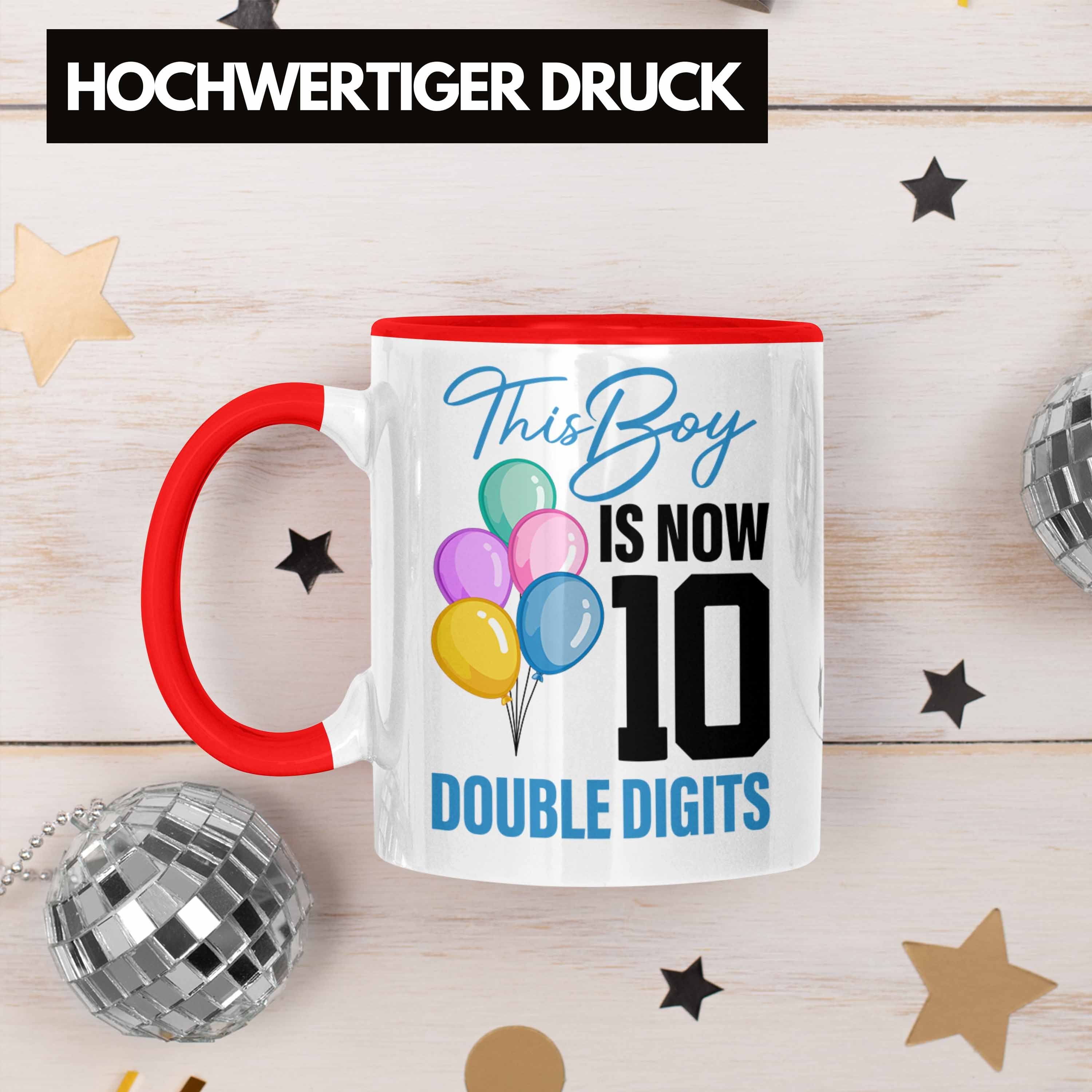 10 Geburtstag Rot Tasse Geschenke Tasse Junge Geschenkidee Trendation 10 Alt Geburtstag - Trendation Jahre Lustig 10er Jungen