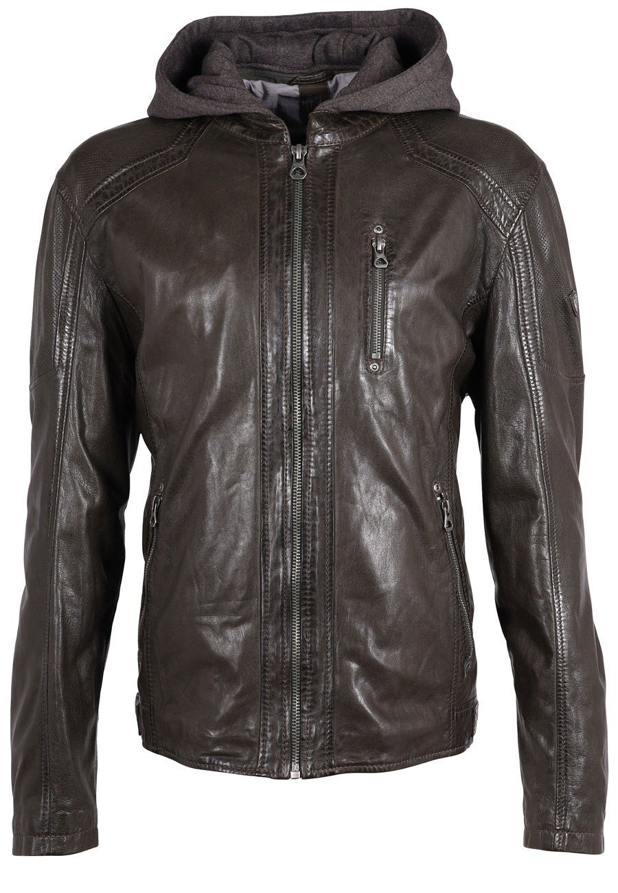 Gipsy Lederjacke Herren Bikerjacke GMClance CF LONTV in versch. Größen & Farben dark olive