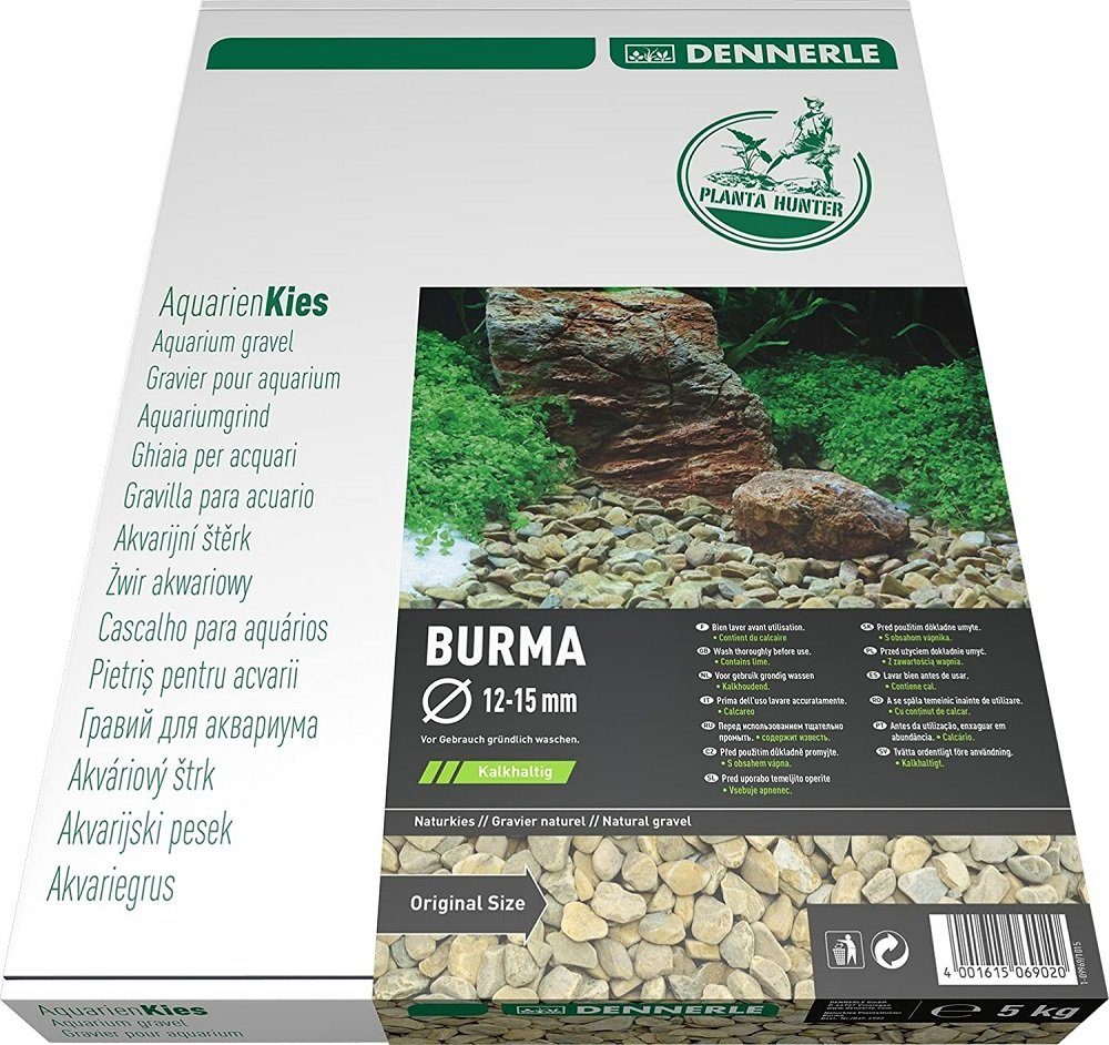 DENNERLE Aquarienkies Dennerle Naturkies Plantahunter Burma 12-15 mm 5 kg