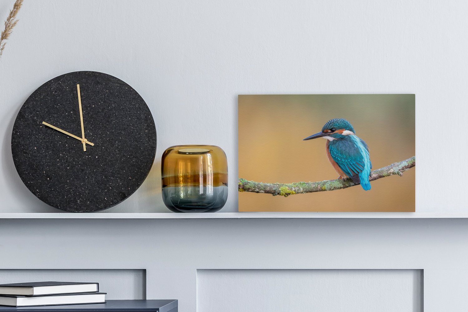 OneMillionCanvasses® Leinwandbild Vogel - Eisvogel - Tiere - Zweig, Fotodru günstig online kaufen