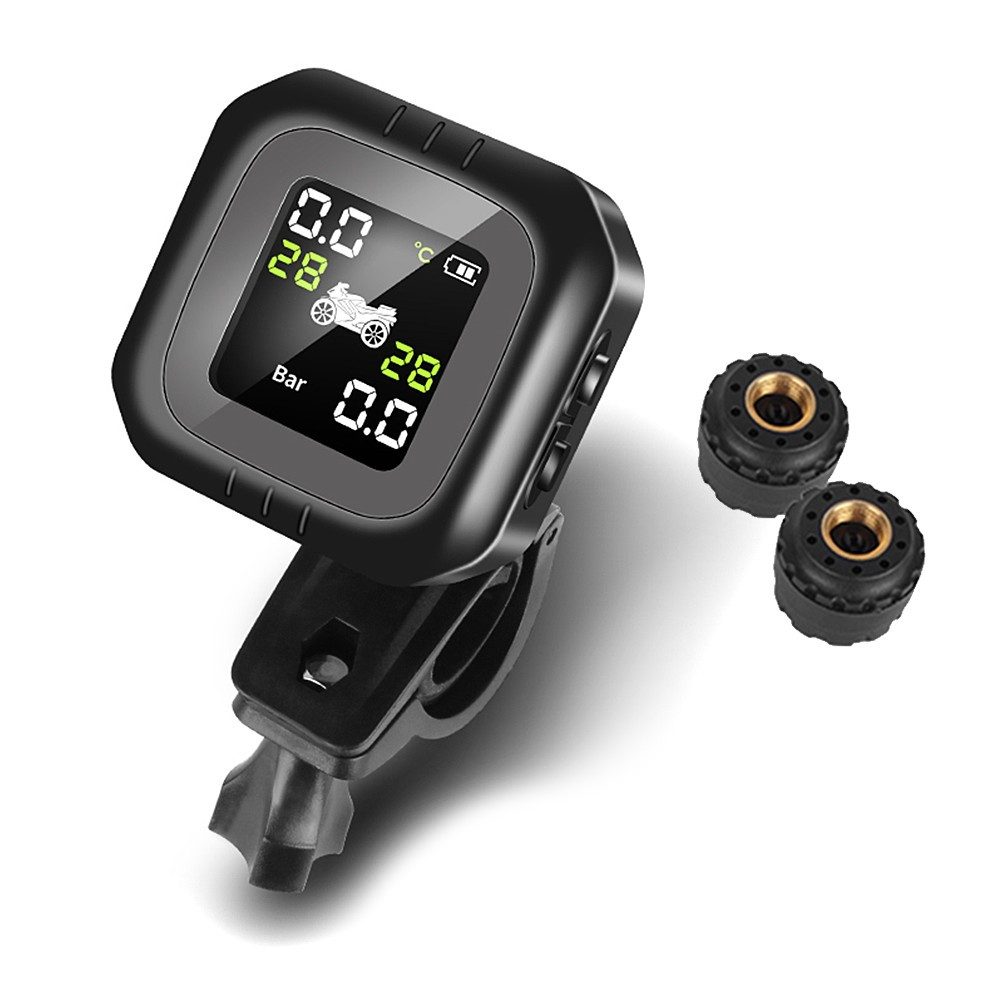 Motorradhelm-Visier TPMS Reifendruckkontrollsystem mit Temperaturmesser / Reifendruckprüfe