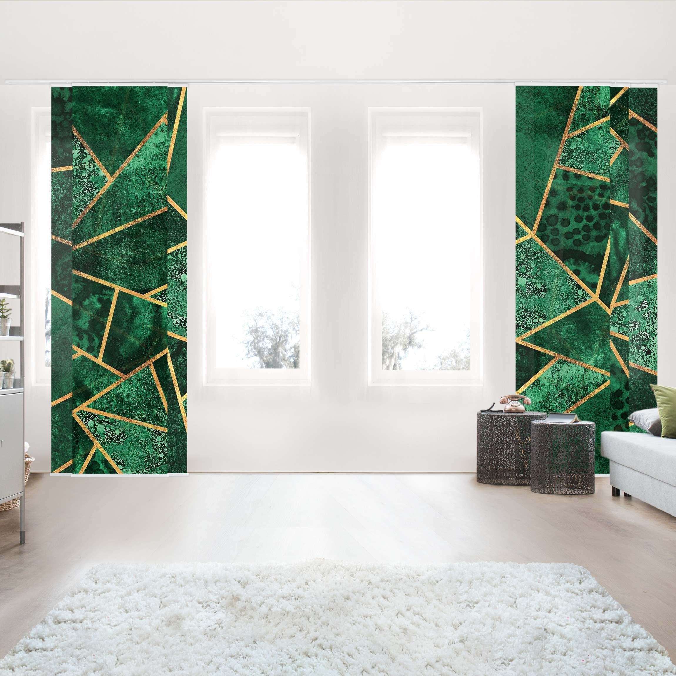 Bilderdepot24 Schiebegardine modern Flächenvorhang blickdicht Dunkler günstig online kaufen