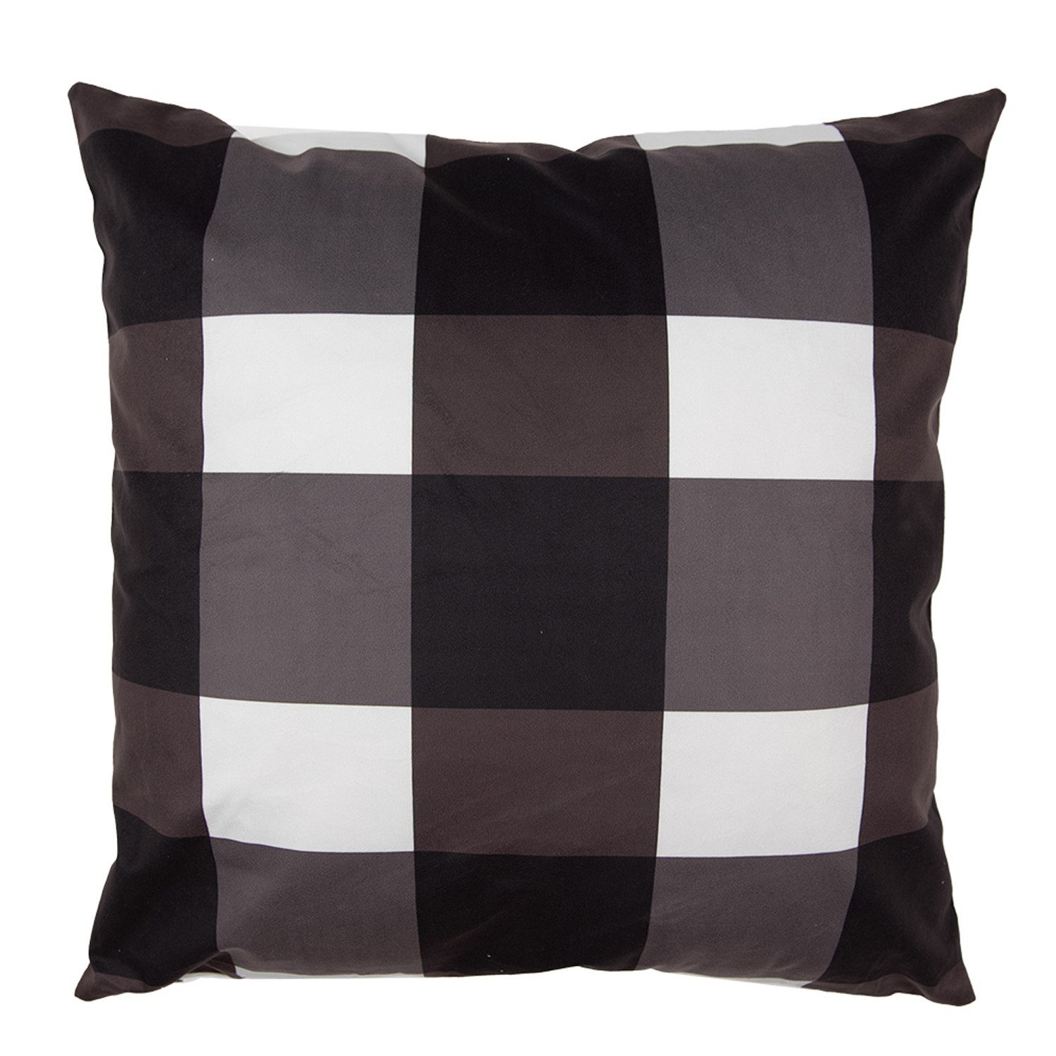 Clayre & Eef Dekokissen Black & White X-Mas, Dekokissen Kissenbezüge ohne Füllung Polyester 43x43 cm