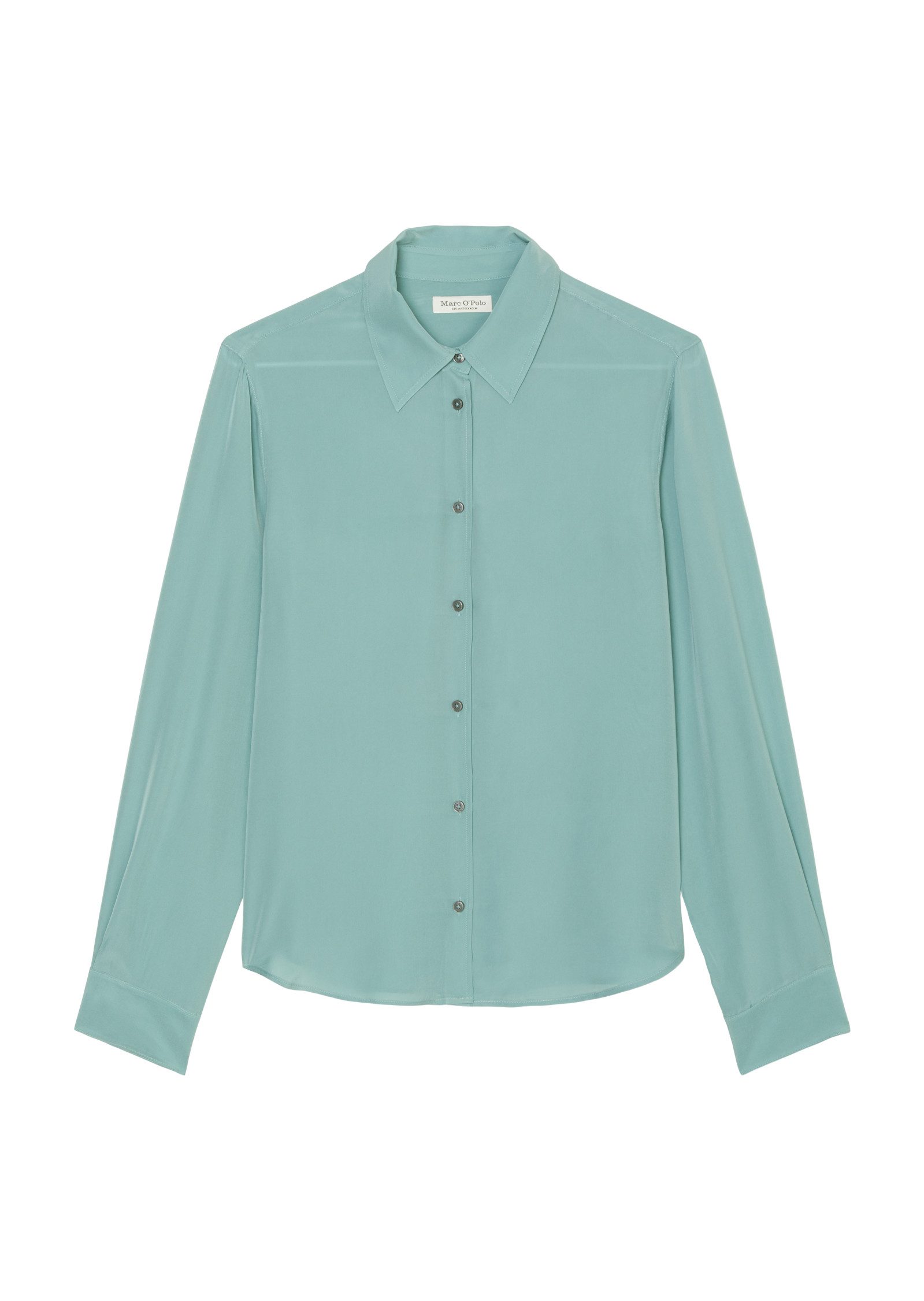 Langarmbluse Viskose-Bluse regular