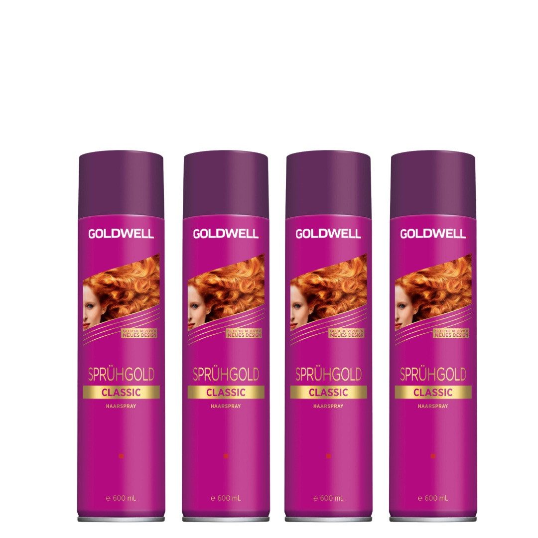 Goldwell Haarspray Goldwell Sprühgold Haarspray, 4-tlg., Haarspray, starker Halt