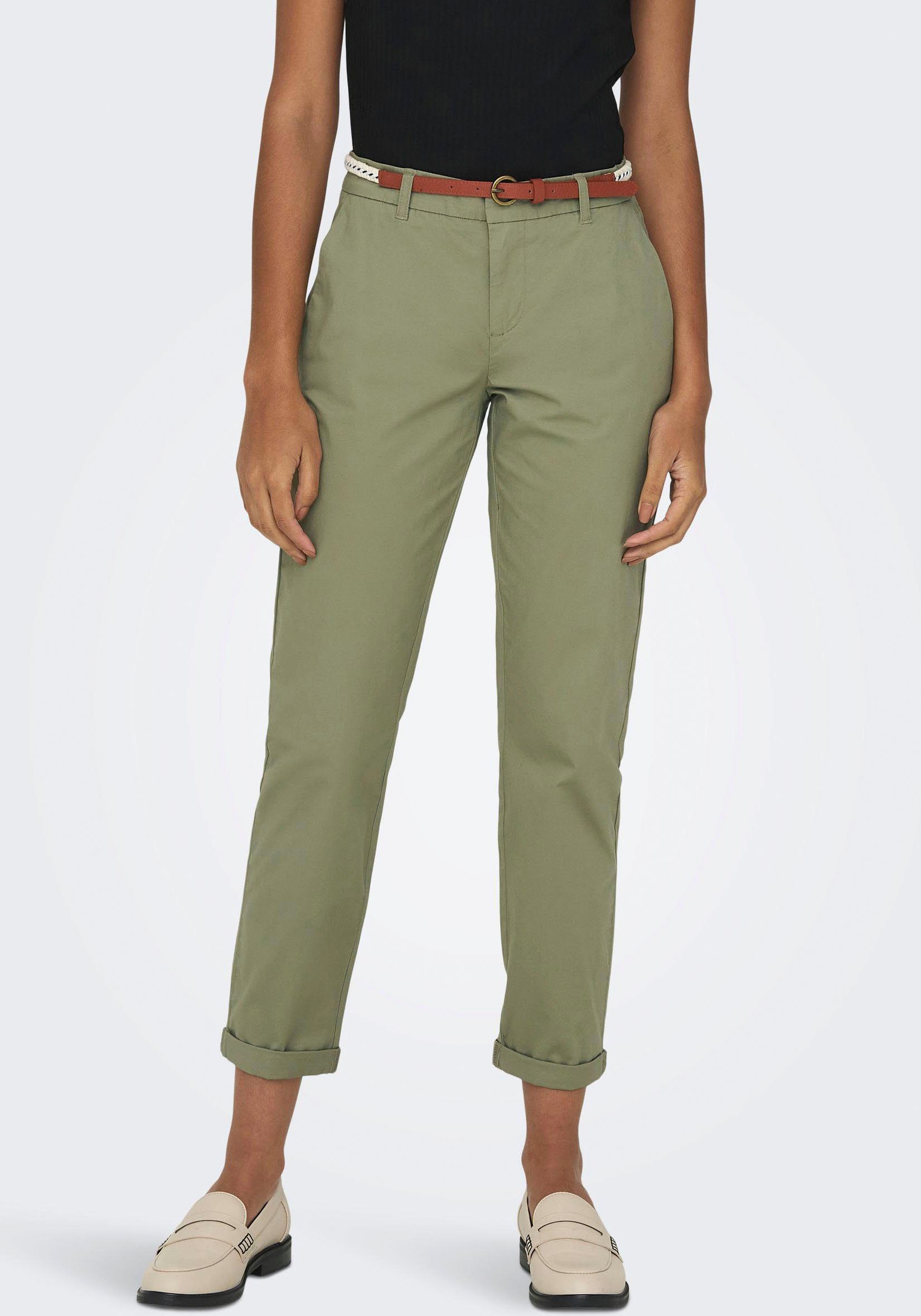 ONLY Chinohose ONLBIANA COTTON BELT CHINO günstig online kaufen