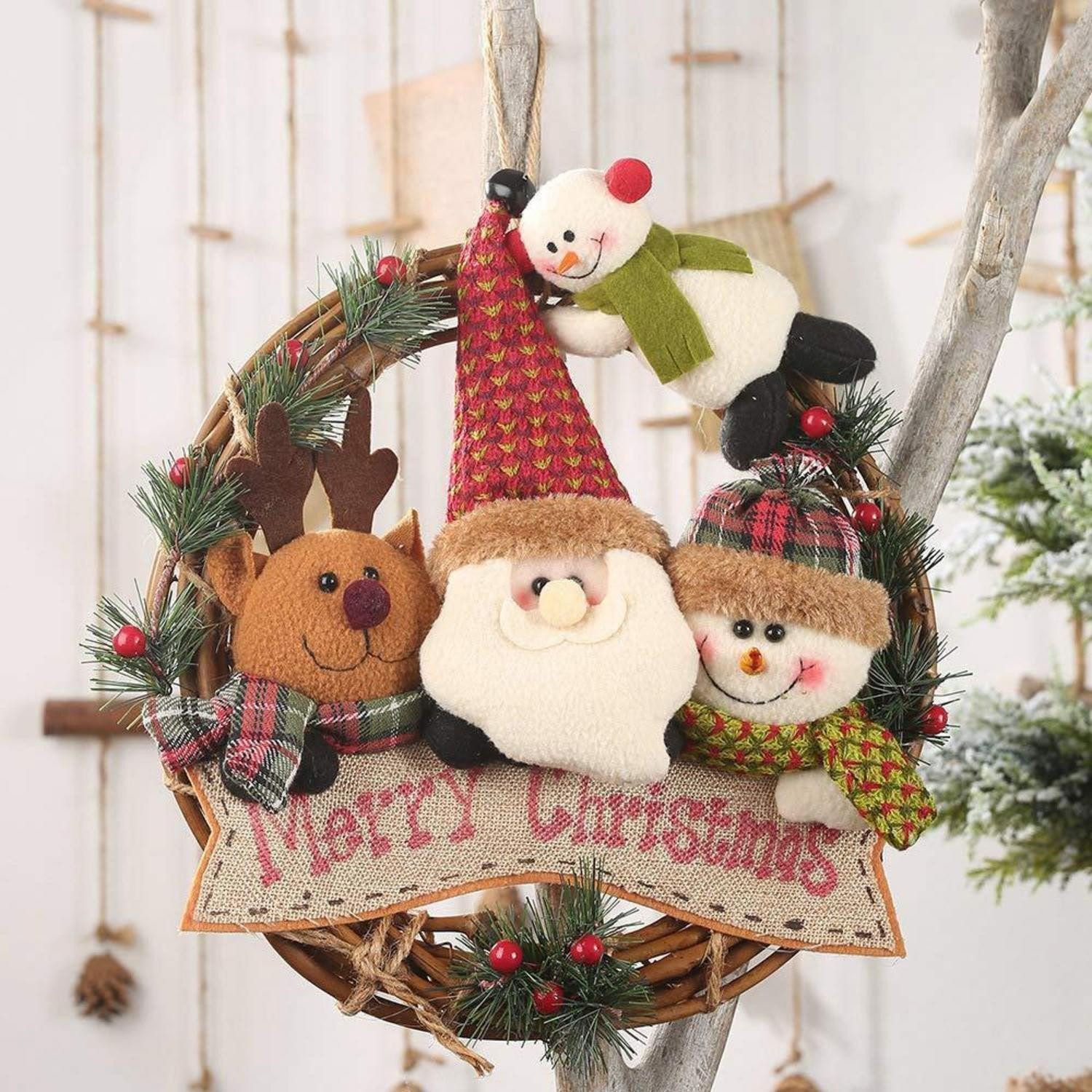 LuxusKollektion Adventskranz Weihnachtskranz Deko Hängend