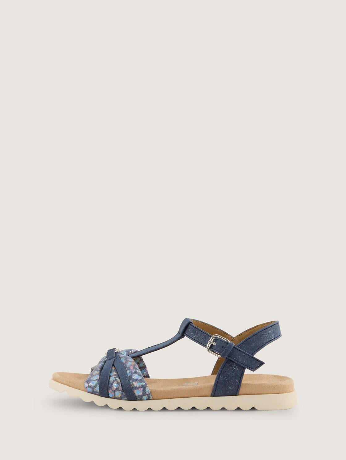 TOM TAILOR Shoes Licence Sandale (1-tlg) Sandalen mit Knöchelriemen und Animal-Print