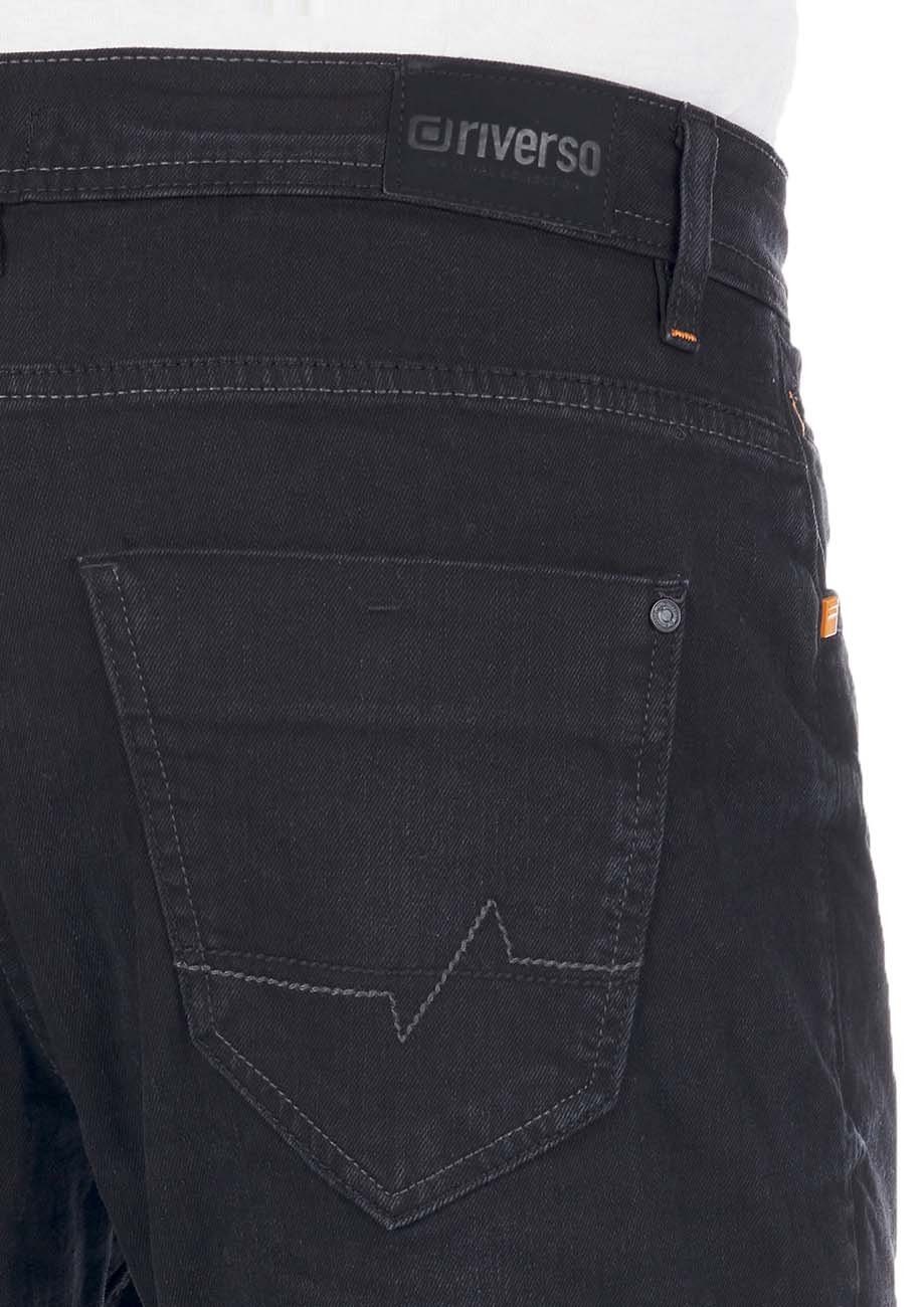 Denim riverso Tapered-fit-Jeans (B122) Denim Jeanshose Stretch Black Hose mit Tapered RIVToni Fit Herren