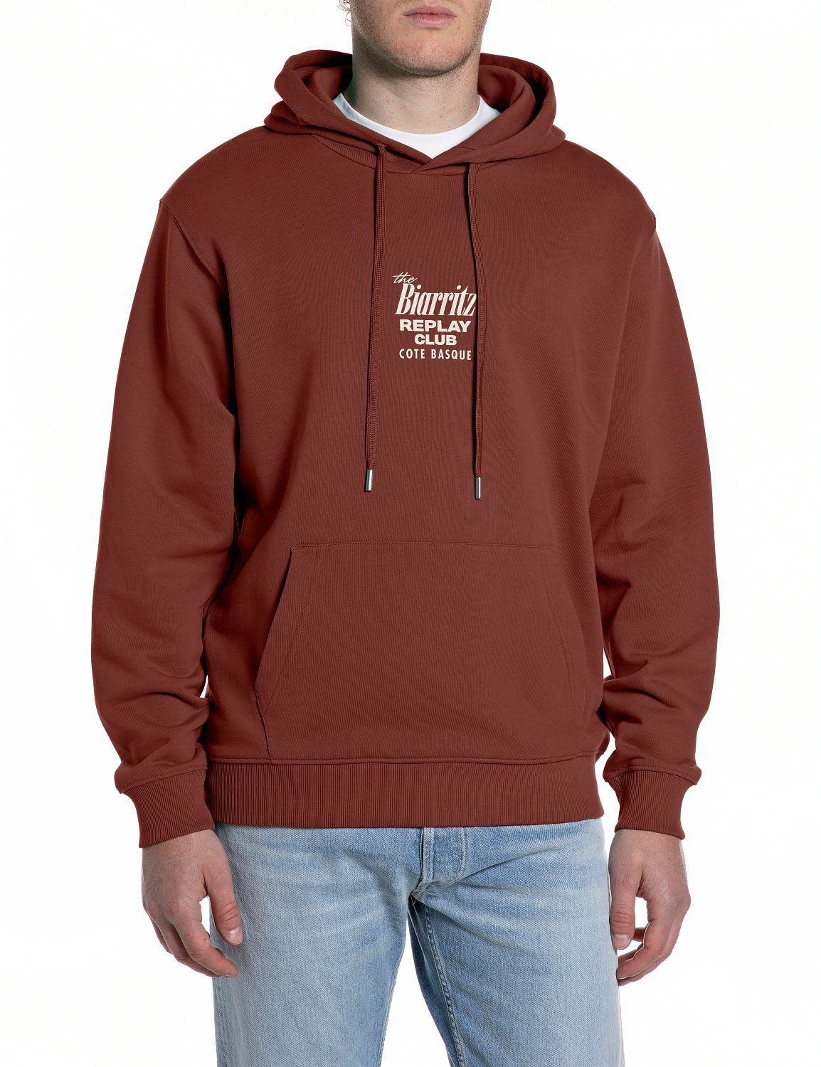 Replay Hoodie mit großem Rückenprint