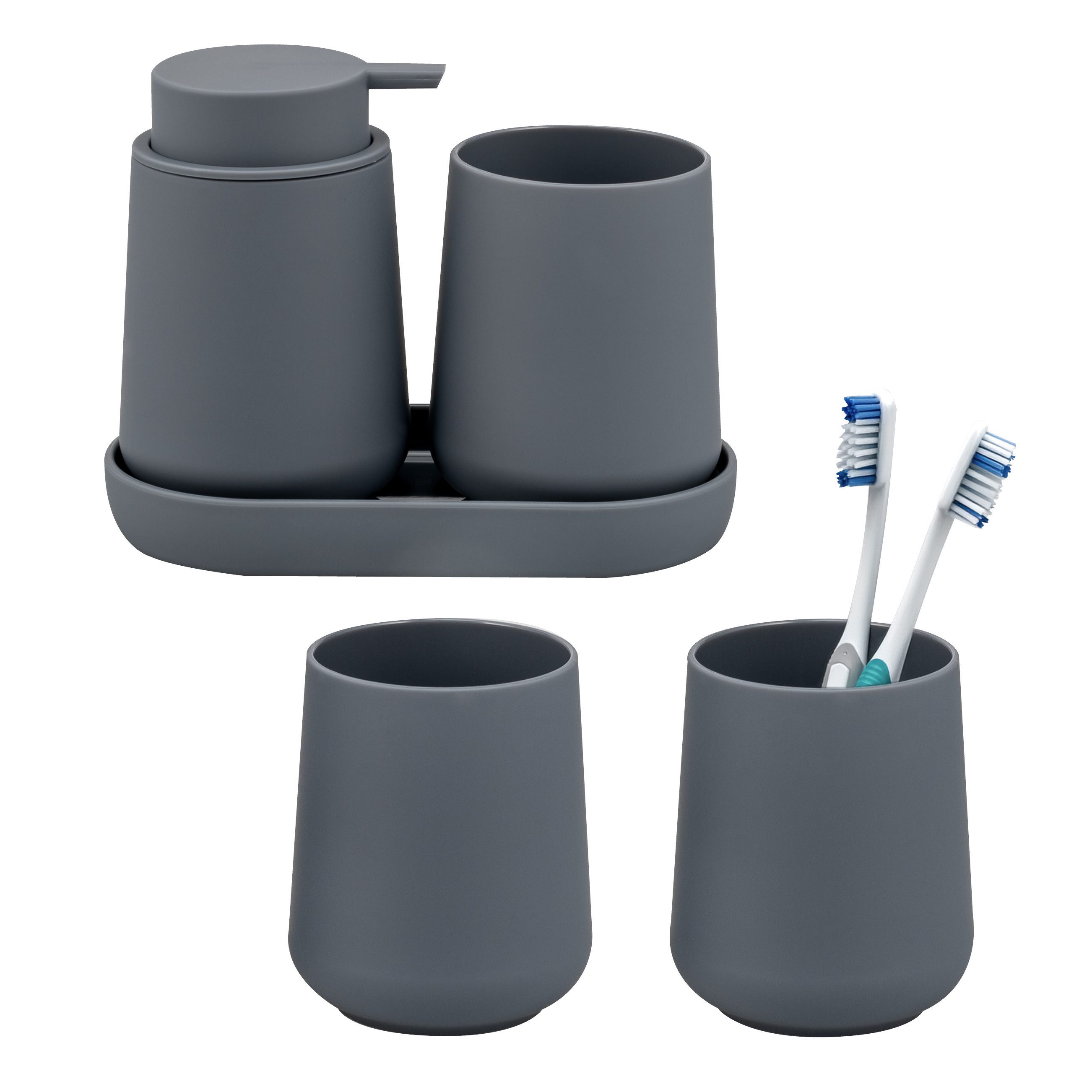 eluno Badaccessoire-Set TESERO 5tlg. Soft-Touch, 5 tlg.