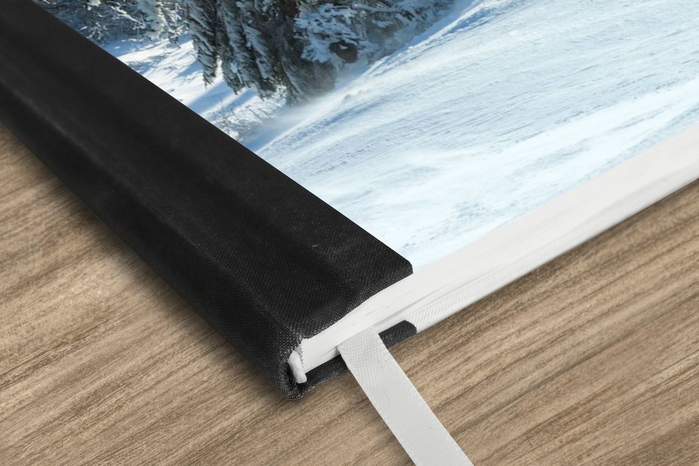 Thumbnail - MuchoWow Notizbuch Wald - Schnee - Winter, Notebook, Notizblock a5, Tagebuch, Journal Liniert