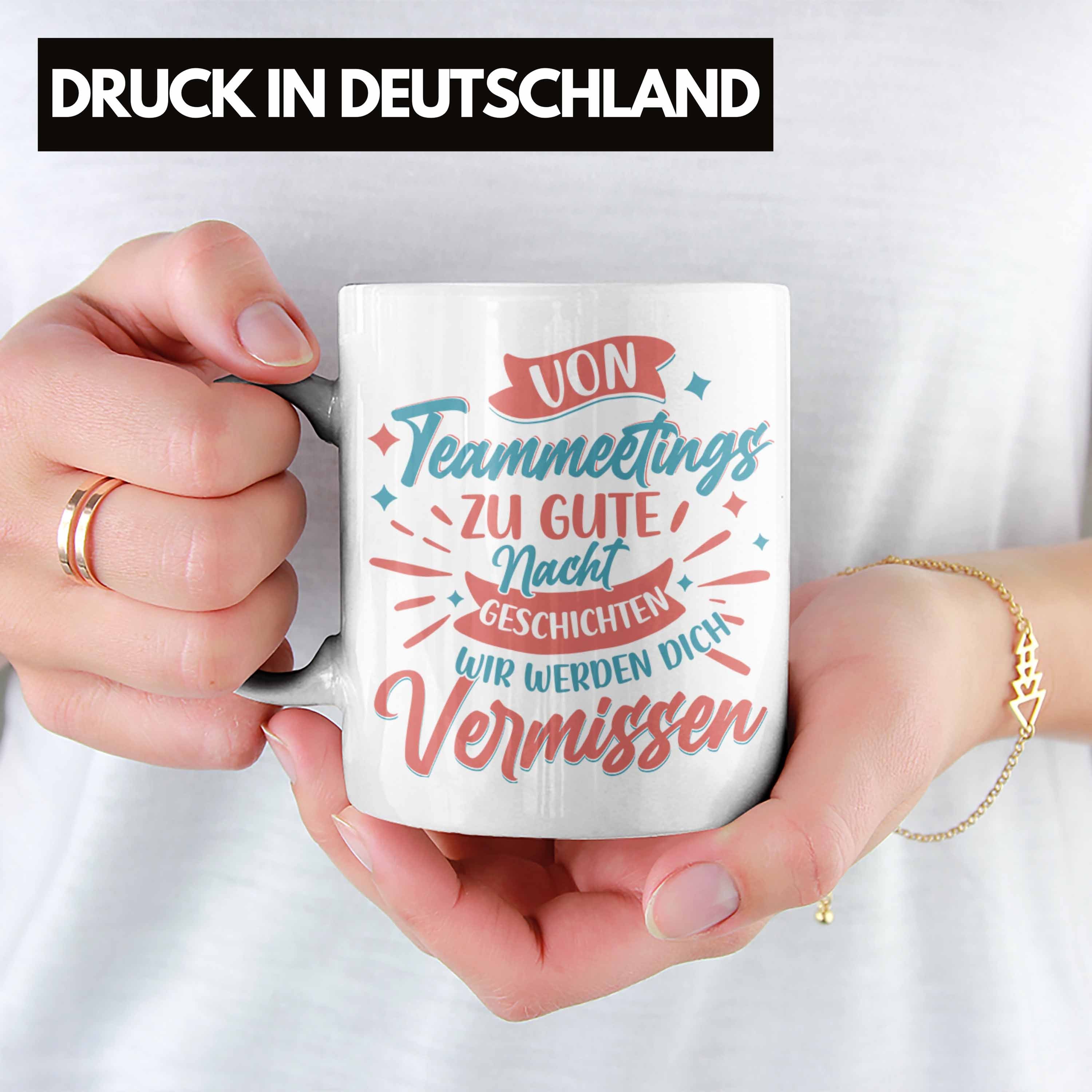 Trendation Tasse Mutterschutz Tasse Geschenk Mutterschutz Kaffeetasse Abschied Kollegi Weiss