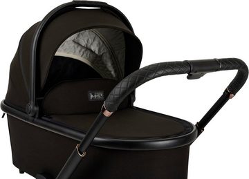 Moon Kombi-Kinderwagen Resea+, black/black matt, mit Luftreifen