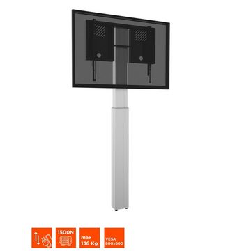 Celexon Expert Display-Ständer Adjust-4286WS mit Wandbefestigung - 90cm Hub TV-Wandhalterung, (bis 86 Zoll, elektrisch höhenverstellbar, max VESA 800 x 600, schwarz/silber)