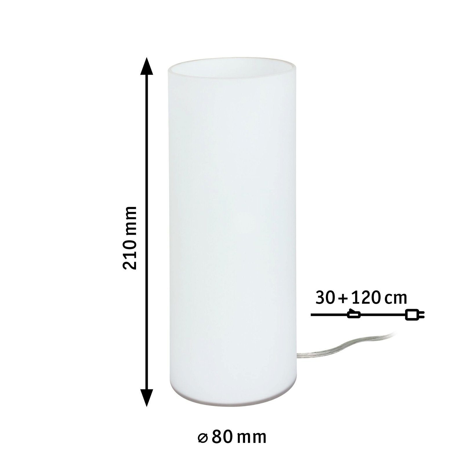 Paulmann Tischleuchte Table&Desk Noora max.1x42W E14 Opal 230V Glas, ohne Leuchtmittel, test