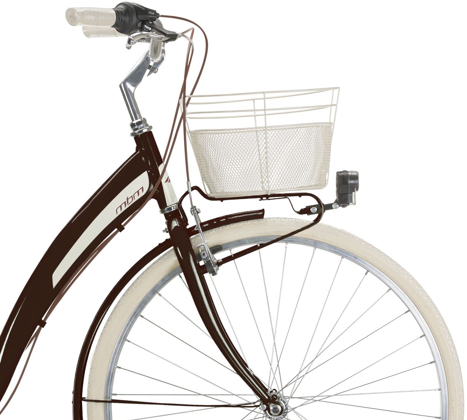 MBM City Bike NEW Primavera, 6-speed Shimano TY300 derailleur, derailleur gears, for women, derailleur gears