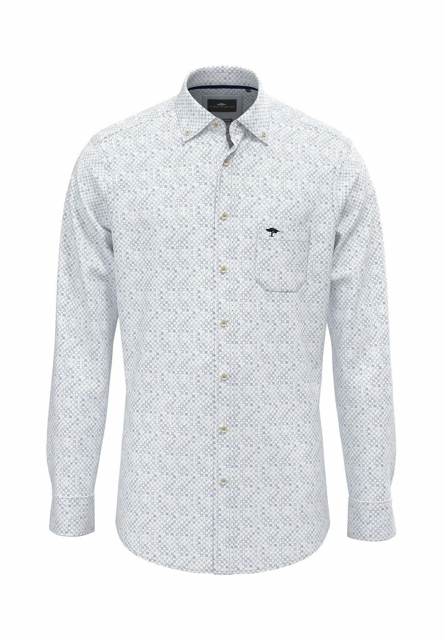 FYNCH-HATTON Kurzarmshirt Langarm FreizeitHemd für Herren (1-tlg., keine Angabe)