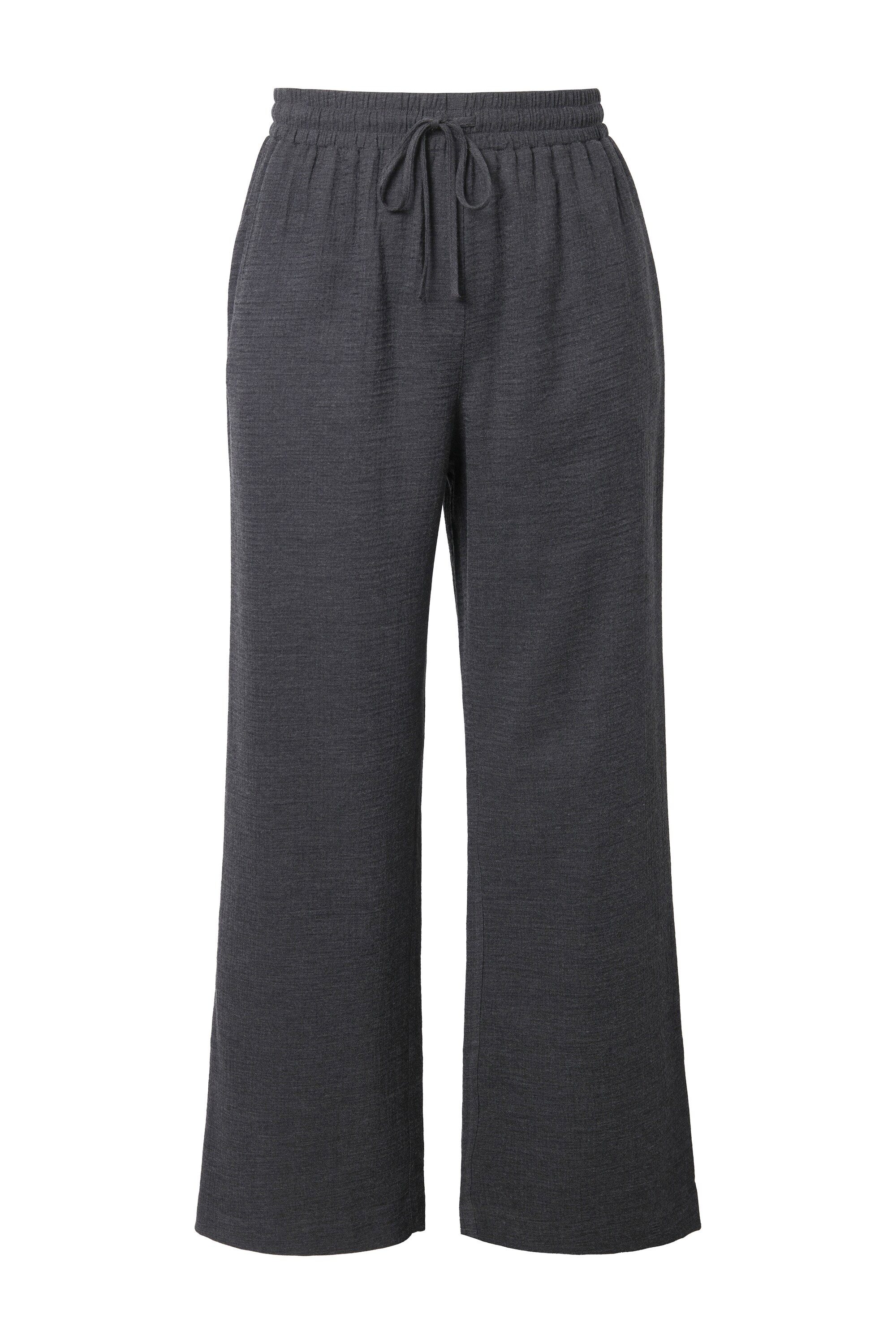 Studio Untold Funktionshose Hose Wide Legs High Waist feine Struktur günstig online kaufen