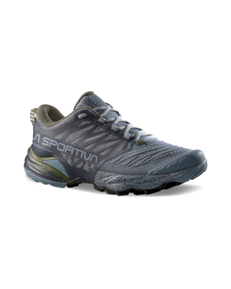La Sportiva Trail-Laufschuhe Akasha II dunkelblau/grau/grün Damen Wanderschuh