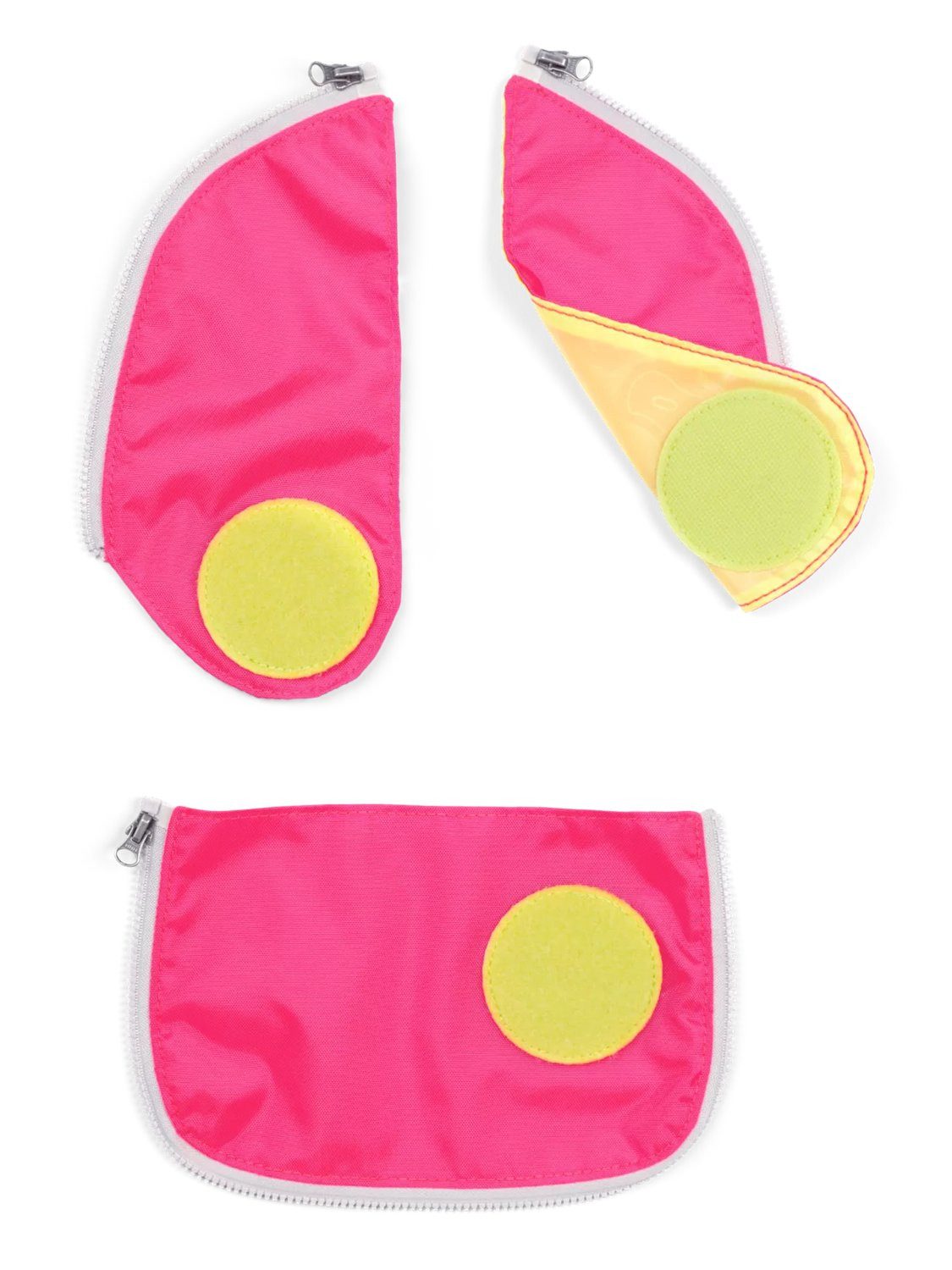 ergobag Schulranzen cubo Sicherheitsset (3-tlg., 3-teiliges Set), reflektierend