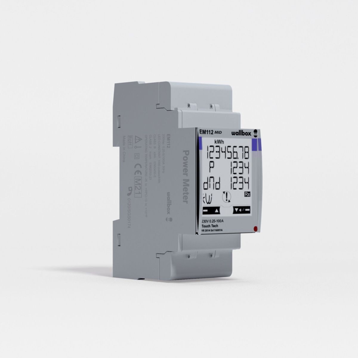 Elektroauto-Ladestation-Halterung MID-Zähler 1-phasig bis 100A