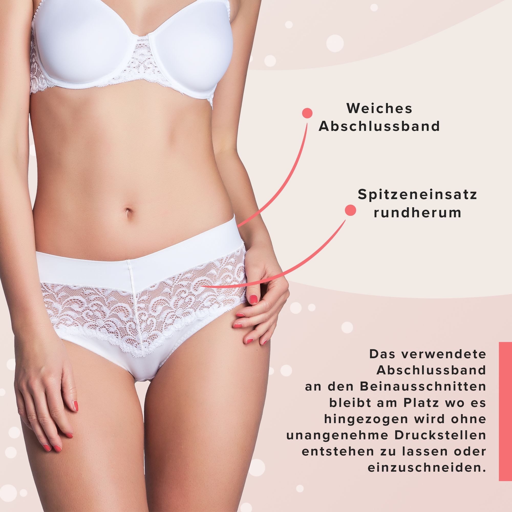 Miss Perfect Miederslip 5675 Rioslip mit sehr weicher Spitze in Größe S-2XL (38-46)