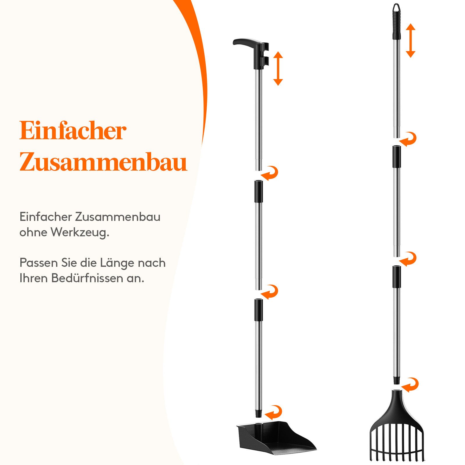 Lifewit Schaufel Plastik-Hundekotschaufel, Leichter tragbarer KOT-Schaufel, (1 St) – Bild 5 von 5