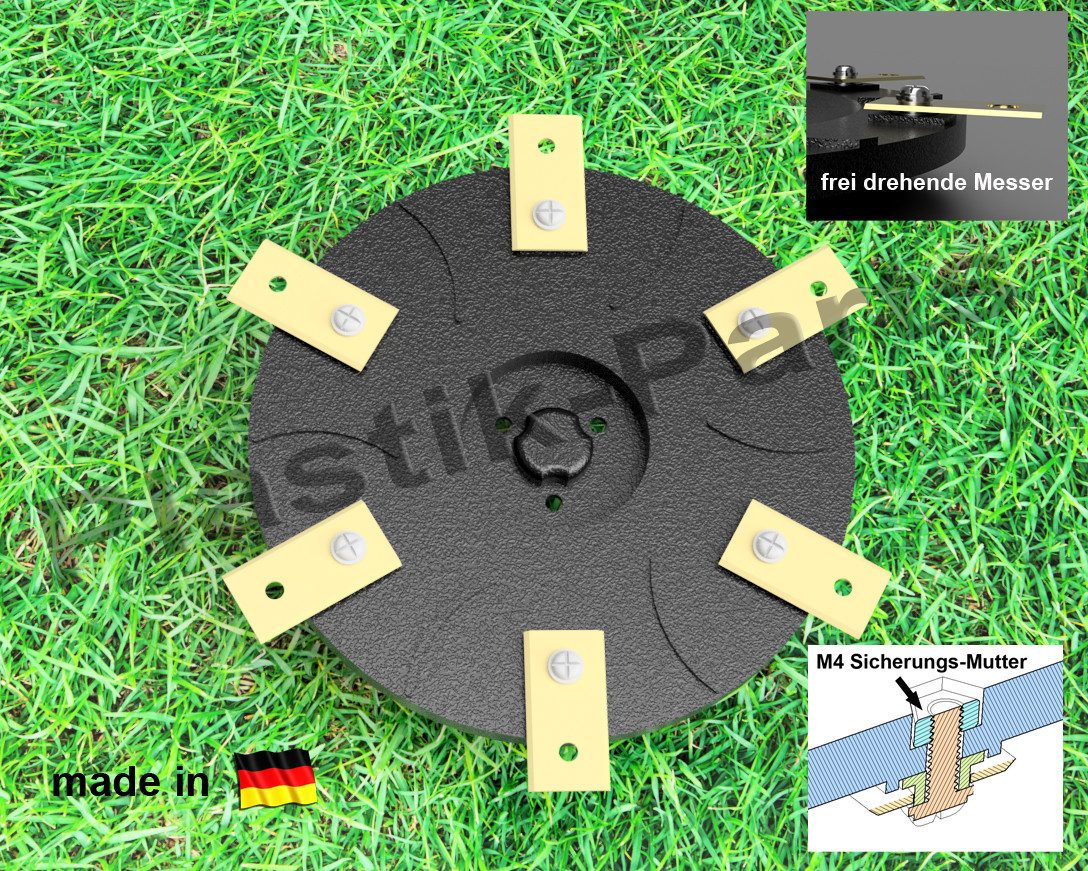 Plastik Parts Mährobotermesser 6 Klingen Messerteller günstig online kaufen