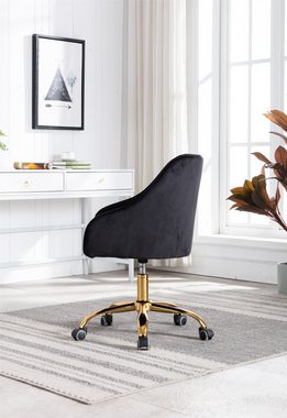 HAUSS SPLOE Stuhl Bürostuhl Schreibtischstuhl Drehstuhl Computerstuhl Arbeitsstuhl (hübscher schicker Stuhl, goldener Bürostuhl), hübscher schicker Stuhl, goldener Bürostuhl